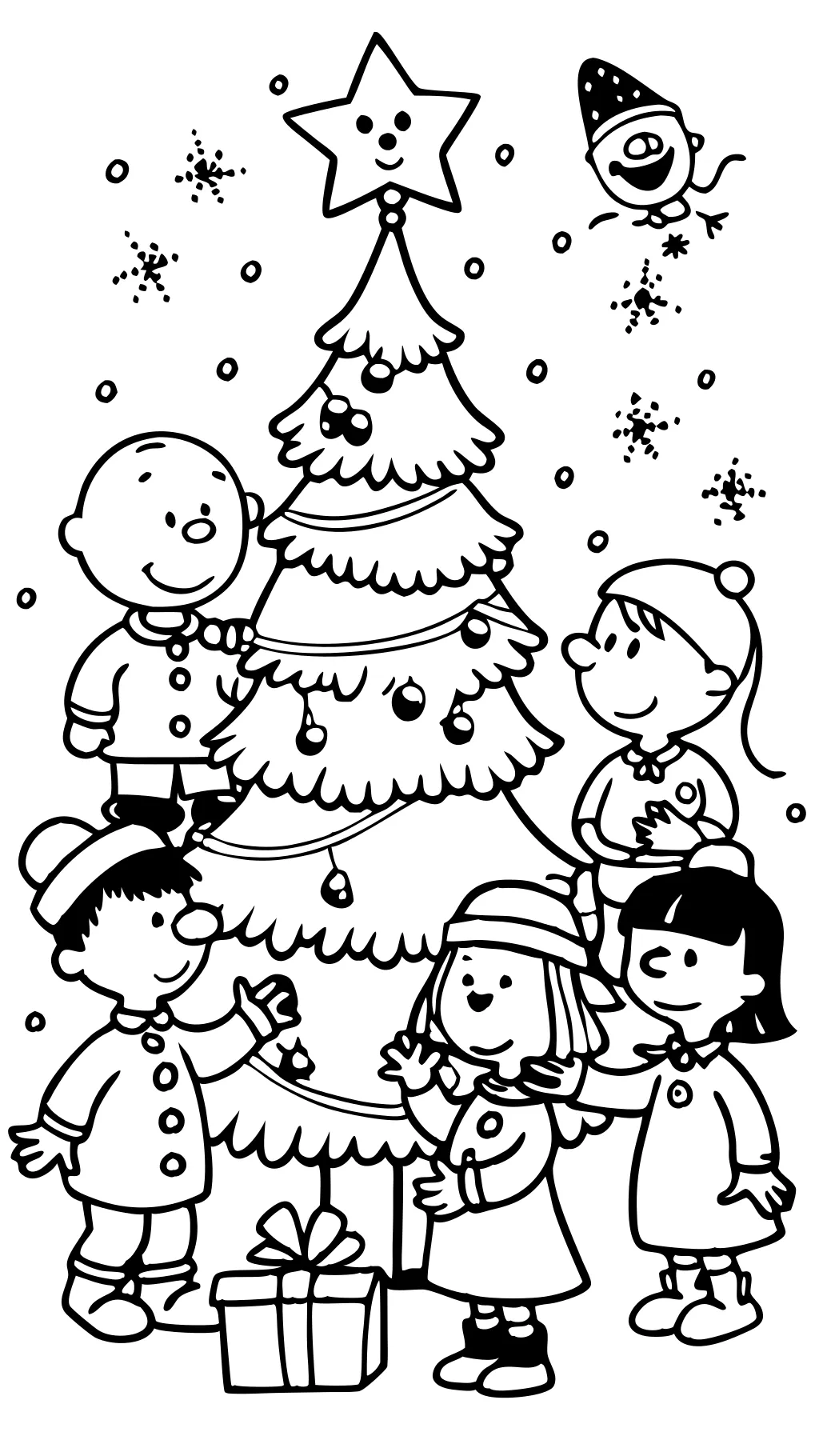 coloriages de Noël aux arachides